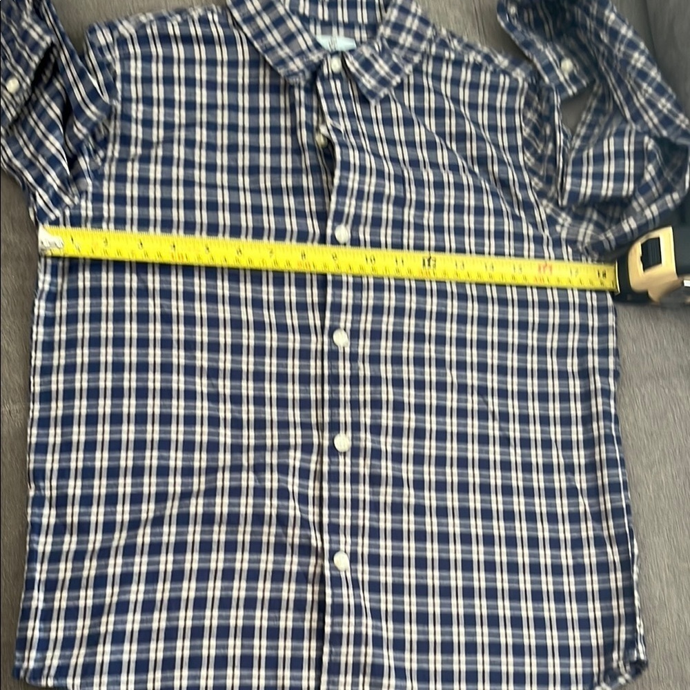Class Club Blue and White Casual Button Down Shirt - Picture 4 of 8